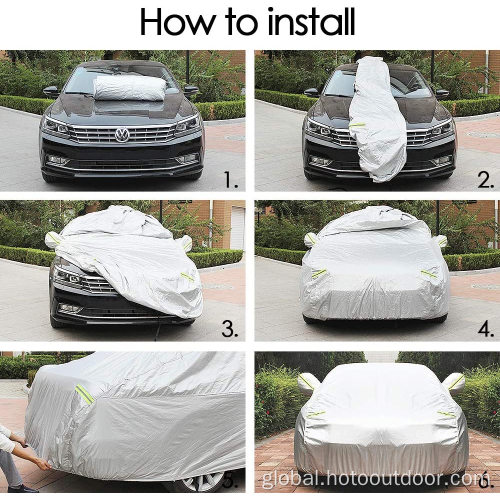 Car Cover Waterproof Universal Car Cover Dust-Proof Elastic Cover Factory